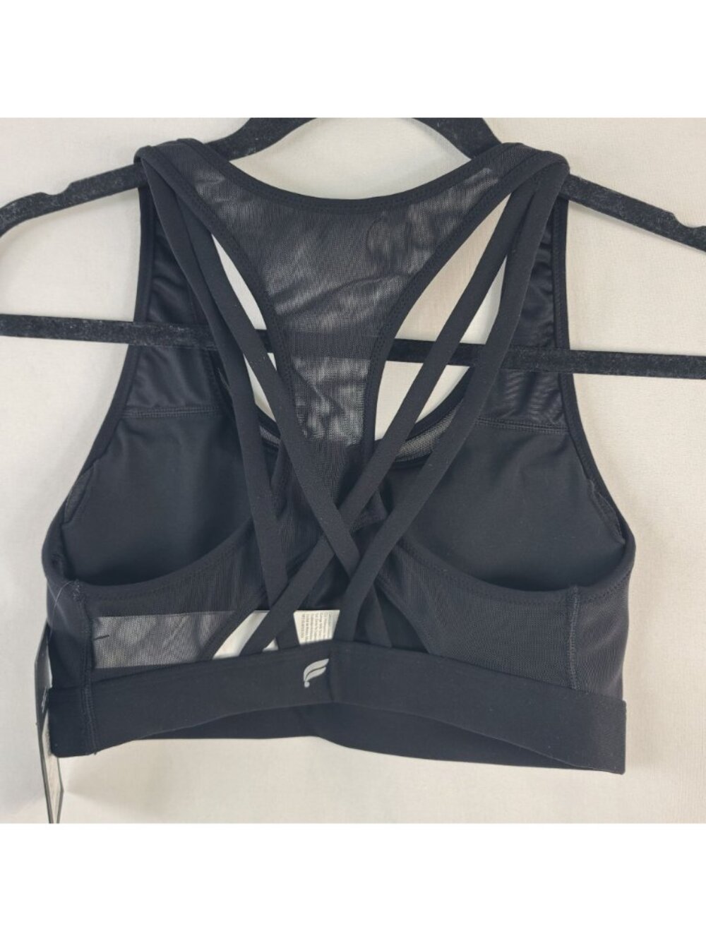 NEW Fabletics Principal High Impact Sports Bra Black Sz XS With Strappy Back - Picture 3 of 5